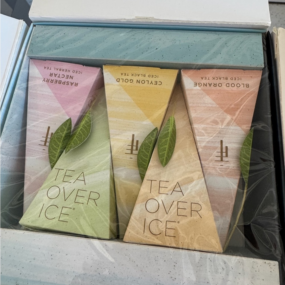 NIB Tea Forte Tea Over Ice Pitcher Set - Clear - Picture 6 of 8